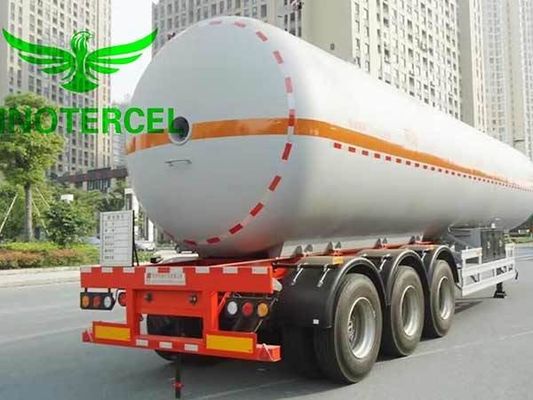 55000Ltr ถังน้ํามัน รถยนต์ครึ่งรถยนต์สามแกน Lng รถยนต์ครึ่งรถยนต์