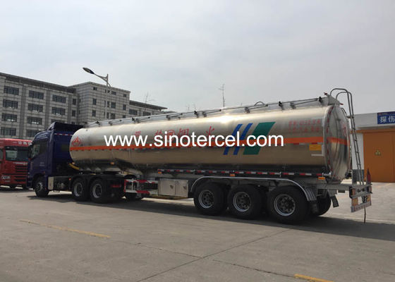 ถังน้ํามัน 35CBM ถังน้ํามัน Semi Trailer