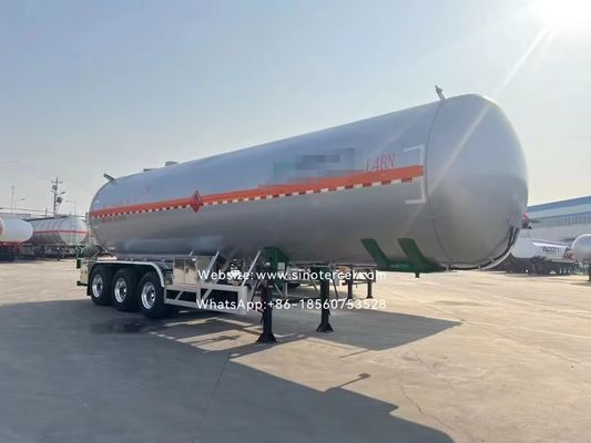 30CBM -60CBM Semi Tanker Trailer Pentane Semi Trailer 3 แรง / 4 แรง