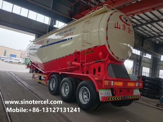 50000 ลิตร ซีเมนต์ซับซ้อน Semi Trailer Weichai Engine ซีเมนต์ทังเกอร์ Trailer