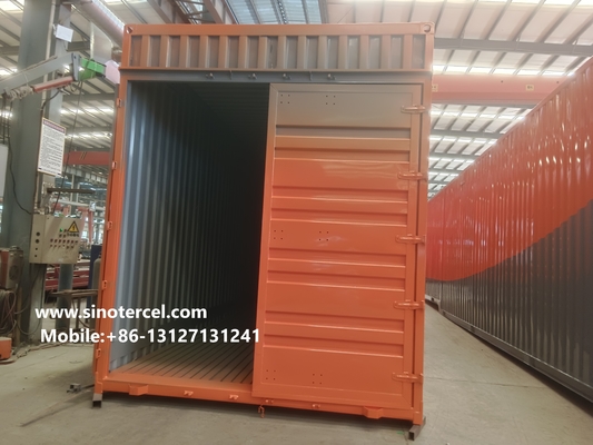 53ft Yellow Enclosed Box Semi Trailer with Side and Rear Doors