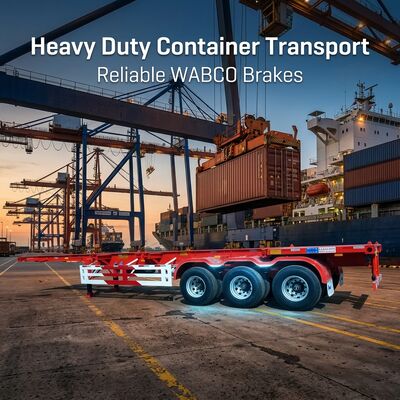 40ft Semi-Container ตัวอย่าง แบบกระดูก การขนส่งภาระหนัก