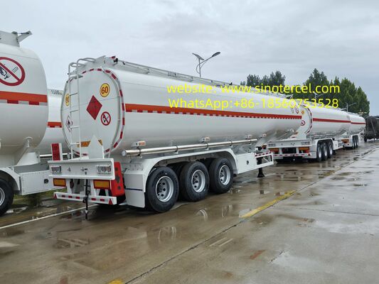 Semi Tanker Trailer Pentane Semi Trailer 3 axles 30CBM -60CBM วัสดุสามารถปรับแต่งได้