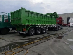 3 แอ็กซ์หน้า ไฮดรอลิกลิฟท์ Semi Dump 24CBM ประสิทธิภาพสูง